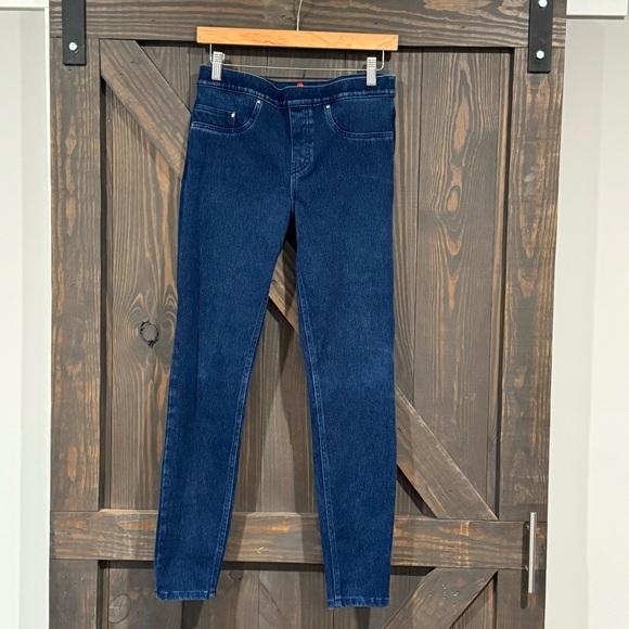 SPANX Women’s Jean-ish Ankle Leggings Dark Blue Size Medium Jeans Leggings‎ - Picture 3 of 9